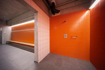 Vestiaire et douche