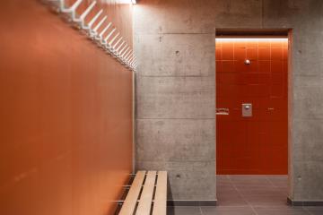 Vestiaire orange
